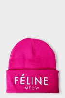 Gorro rosa lletres blanques