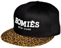 Gorra HOMIÈS NY negre-lleopard